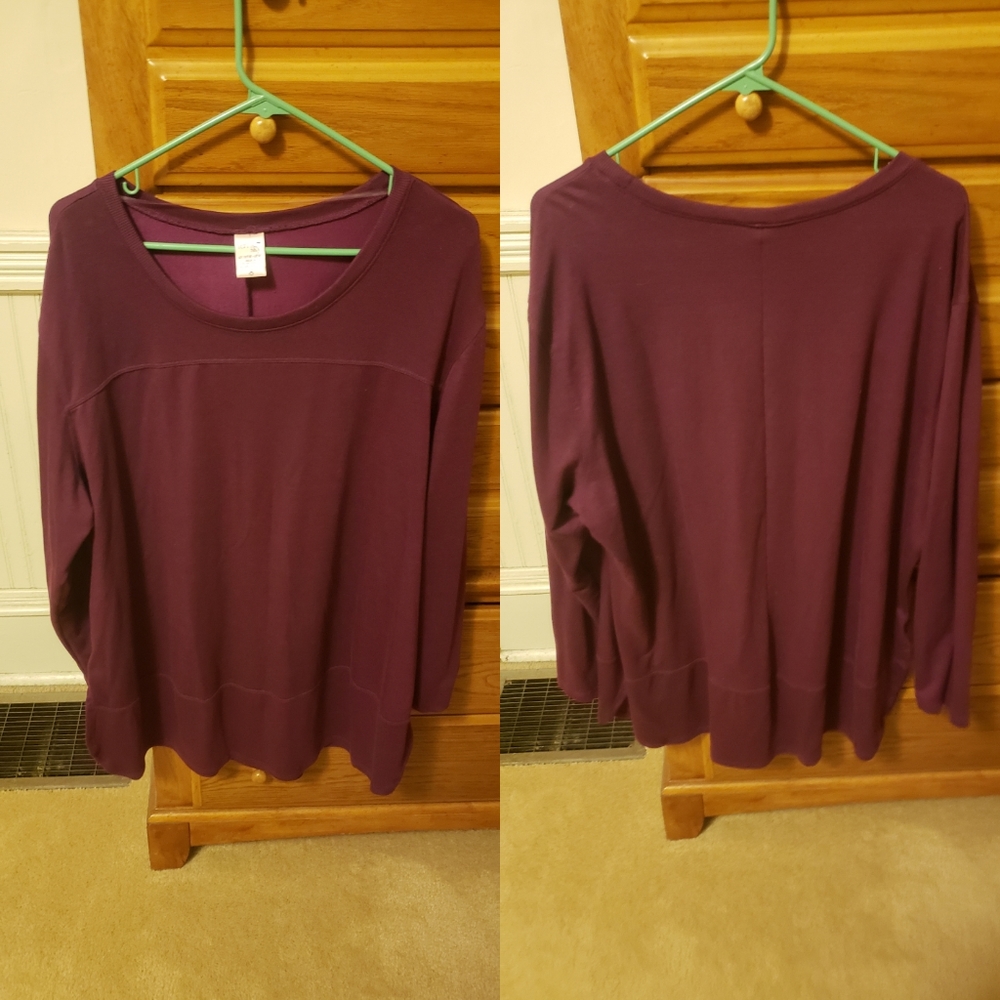 Purple tunic sweatshirt